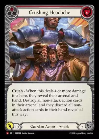 Crushing Headache IAR244 - Usurp the Shadow Throne - Flesh and blood card