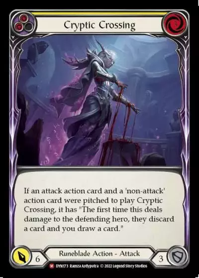 Cryptic Crossing YELLOW DYN173 - Dynasty - Flesh and blood card