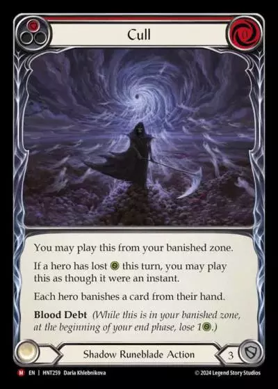 Cull RED HNT259-RF - The Hunted - Flesh and blood card