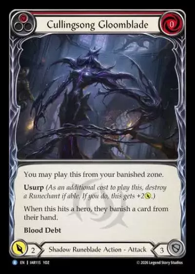 Cullingsong Gloomblade IAR115 - Usurp the Shadow Throne - Flesh and blood card