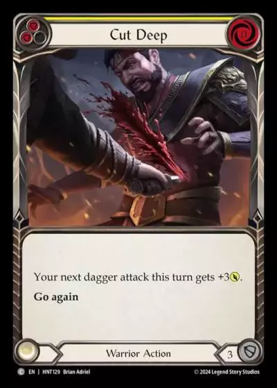 Cut Deep YELLOW HNT129 - The Hunted - Flesh and blood card