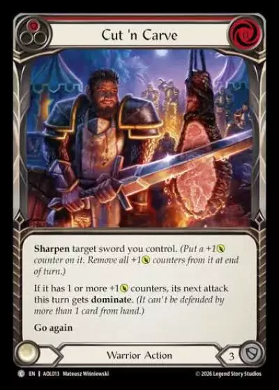 Cut 'n Carve AOL013 - Armory Deck - Olympia, Prized Fighter - Flesh and blood card