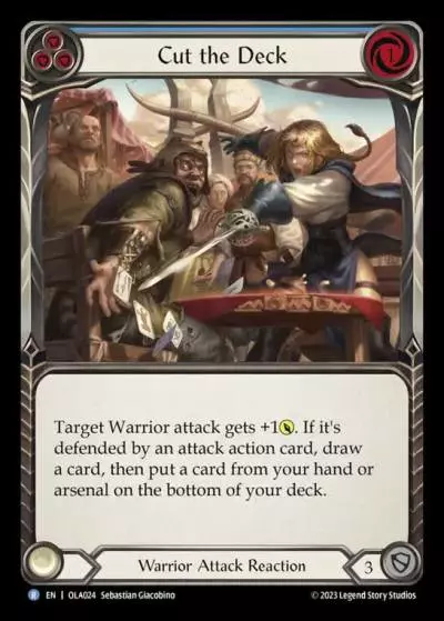 Cut the Deck BLUE OLA024 - Olympia - Heavy Hitters Blitz Deck - Flesh and blood card