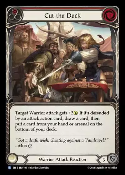 Cut the Deck RED HVY106 - Heavy Hitters - Flesh and blood card