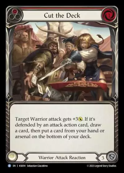 Cut the Deck RED KSI014 - Kassai - Heavy Hitters Blitz Deck - Flesh and blood card