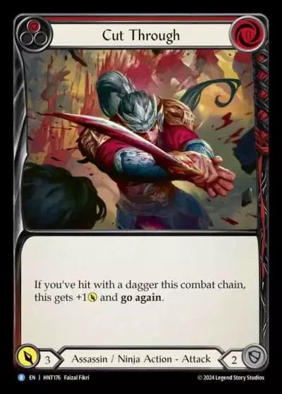 Cut Through RED HNT176 - The Hunted - Flesh and blood card