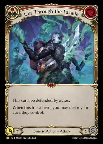 Cut Through the Facade ANQ013 - Compendium of Rathe - Antiquity Pack - Flesh and blood card