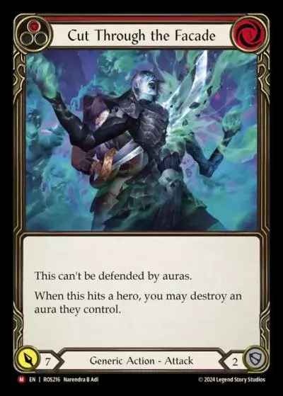 Cut Through the Facade RED ROS216 - Rosetta - Flesh and blood card