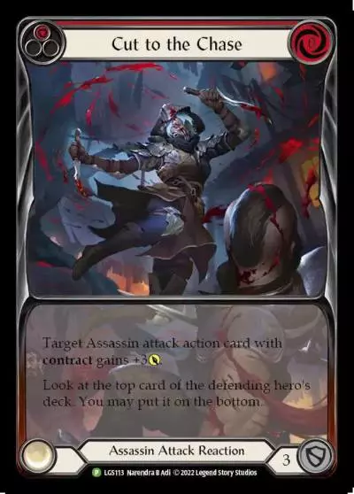 Cut to the Chase RED LGS113-RF - Armory - Season 8 - Flesh and blood card