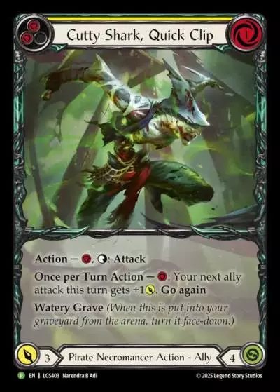 Cutty Shark, Quick Clip YELLOW LGS403-RF - World Premiere - High Seas - Flesh and blood card
