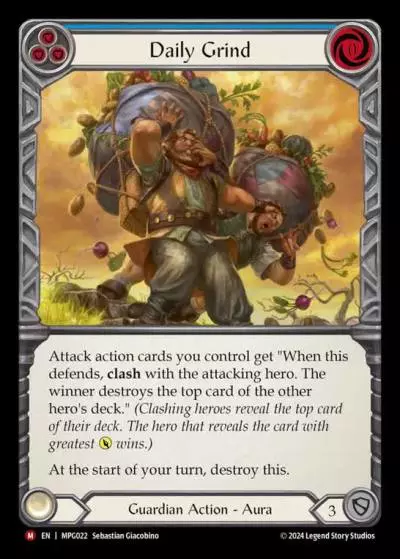 Daily Grind BLUE MPG022 - Mastery Pack Guardian - Flesh and blood card