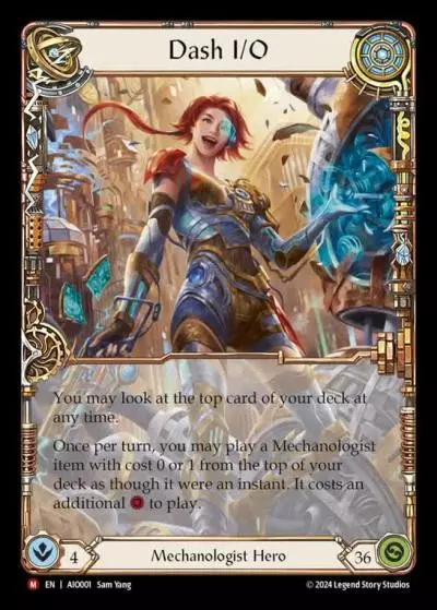 Dash I/O AIO001 - Armory Deck - Dash I/O - Flesh and blood card