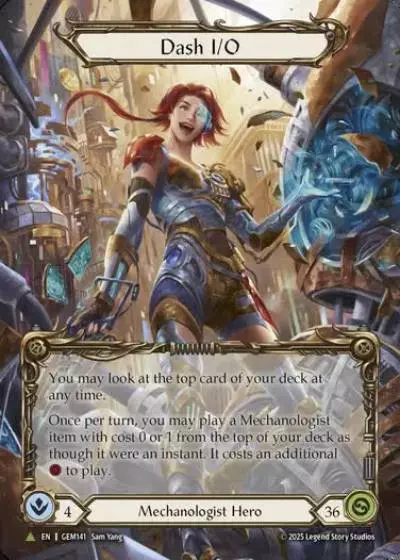 Dash I/O GEM141-MV - GEM - Pack 5 - Flesh and blood card