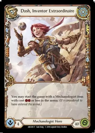 Dash, Inventor Extraordinaire ARC001 - Arcane Rising - Flesh and blood card