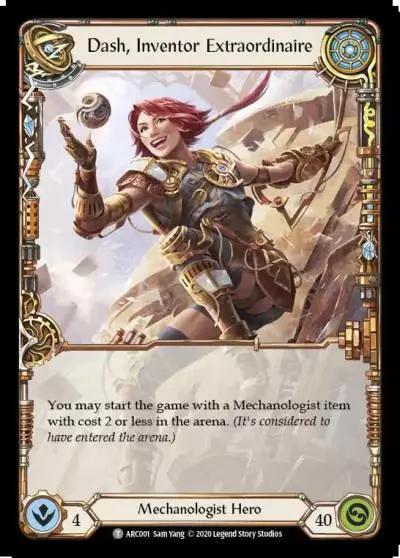 Dash, Inventor Extraordinaire U-ARC001 - Arcane Rising - Unlimited - Flesh and blood card