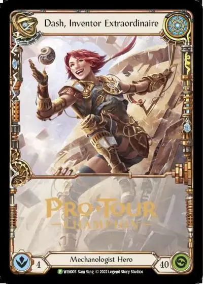 Dash, Inventor Extraordinaire WIN005-CF - Pro Tour Champion Cards - Flesh and blood card