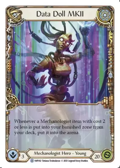 Data Doll MKII 1HP182 - History Pack 1 - Flesh and blood card