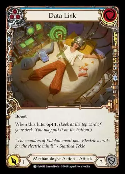 Data Link BLUE EVO188 - Bright Lights - Flesh and blood card