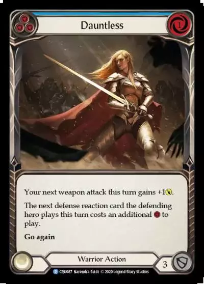 Dauntless BLUE CRU087 - Crucible of War - Flesh and blood card