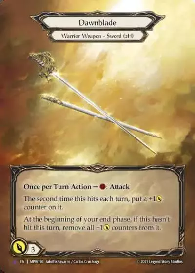 Dawnblade MPW156-MV - Mastery Pack Warrior - Flesh and blood card