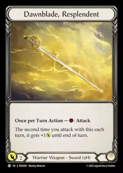 Dawnblade, Resplendent DDD002 - Dorinthea Demo Deck - Flesh and blood card