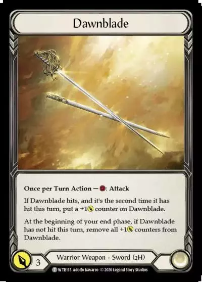 Dawnblade U-WTR115 - Welcome to Rathe - Unlimited - Flesh and blood card