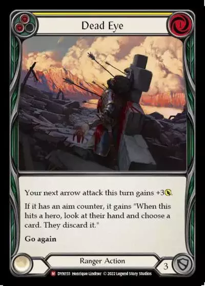 Dead Eye YELLOW DYN155 - Dynasty - Flesh and blood card