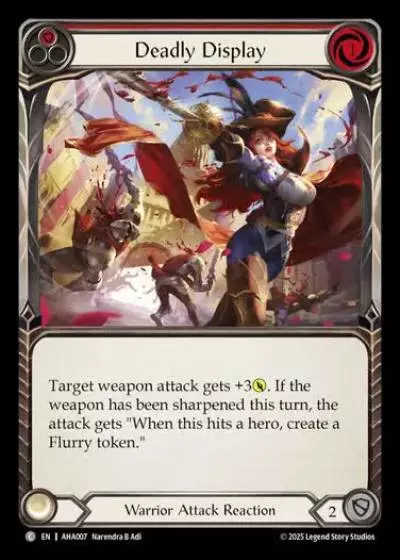 Deadly Display AHA007 - Armory Deck - Hala, Bladesaint of the Vow - Flesh and blood card