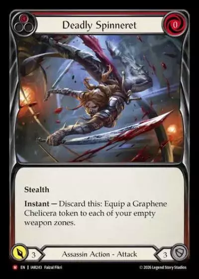 Deadly Spinneret IAR243 - Usurp the Shadow Throne - Flesh and blood card