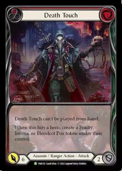 Death Touch RED FAB132-RF - Pro Tour - Baltimore 2023 - Flesh and blood card