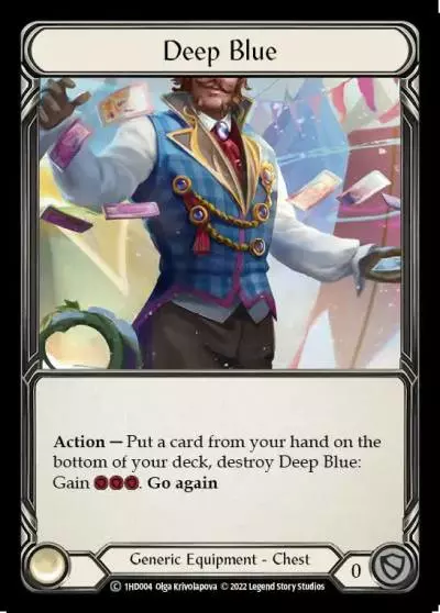 Deep Blue 1HD004 - Dash - Blitz Deck - Flesh and blood card