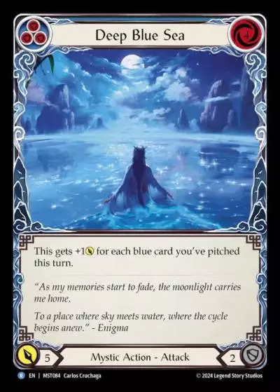 Deep Blue Sea BLUE MST084 - Part the Mistveil - Flesh and blood card