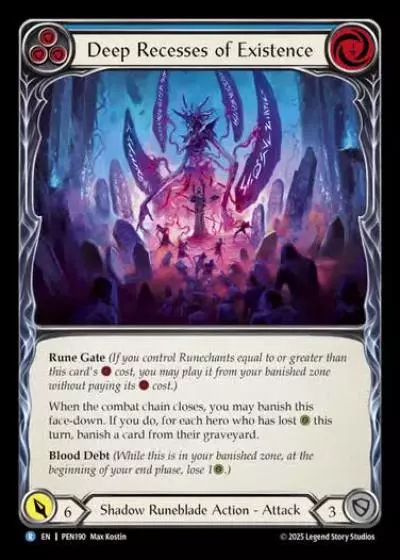 Deep Recesses of Existence PEN190 - Compendium of Rathe - Flesh and blood card