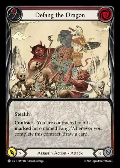 Defang the Dragon RED HNT030 - The Hunted - Flesh and blood card
