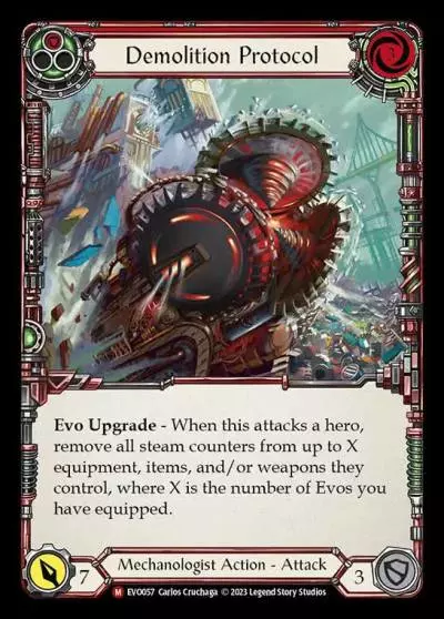 Demolition Protocol RED EVO057 - Bright Lights - Flesh and blood card