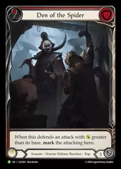 Den of the Spider RED LGS383-RF - Road to Nationals - 2025 - Flesh and blood card