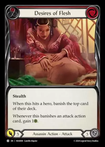 Desires of Flesh RED NUU009 - Nuu - Blitz Deck - Flesh and blood card