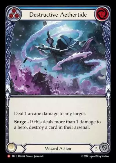 Destructive Aethertide BLUE ROS166 - Rosetta - Flesh and blood card