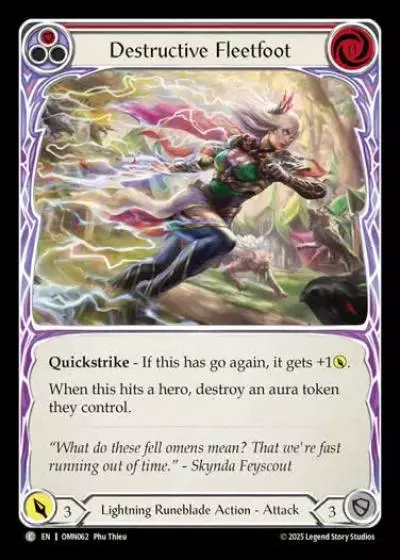 Destructive Fleetfoot OMN062 - Omens of the Third Age - Flesh and blood card