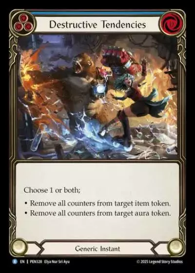 Destructive Tendencies PEN328 - Compendium of Rathe - Flesh and blood card