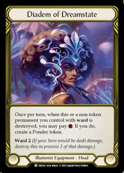 Diadem of Dreamstate FAB143-GF - Premier Organized Play - Dusk till Dawn - Flesh and blood card