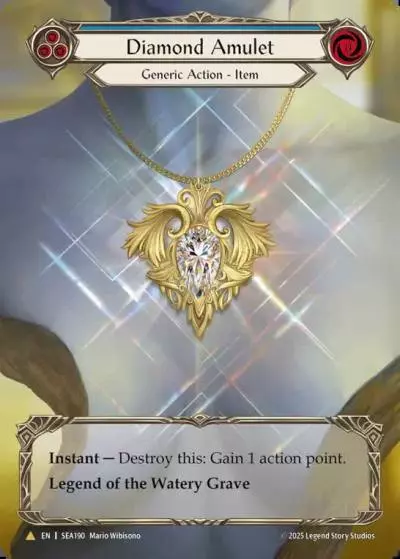 Diamond Amulet BLUE SEA190-TP - High Seas - Treasure Pack - Flesh and blood card