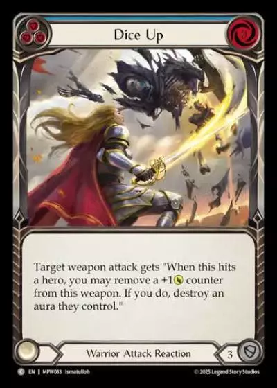 Dice Up MPW083 - Mastery Pack Warrior - Flesh and blood card