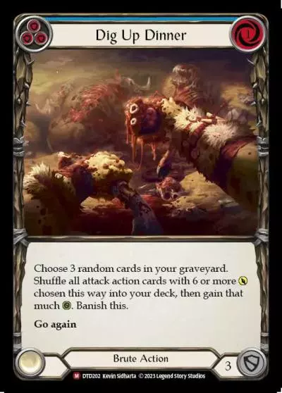 Dig Up Dinner BLUE DTD202 - Dusk till Dawn - Flesh and blood card
