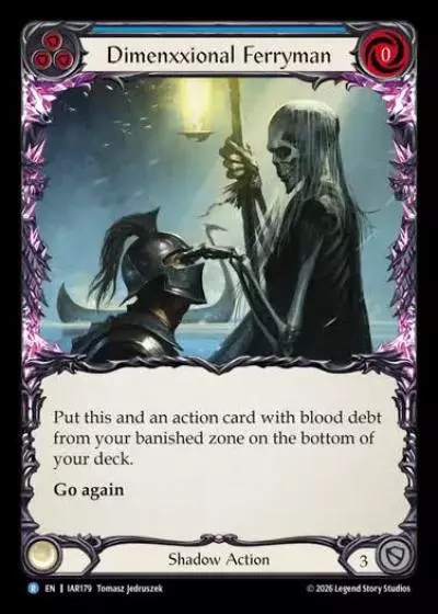 Dimenxxional Ferryman IAR179 - Usurp the Shadow Throne - Flesh and blood card