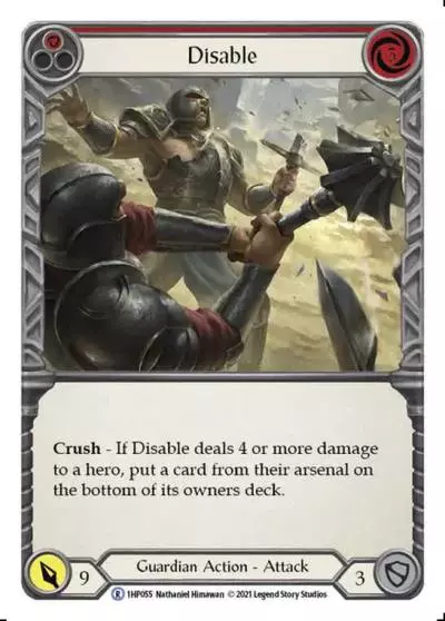 Disable RED 1HP055 - History Pack 1 - Flesh and blood card