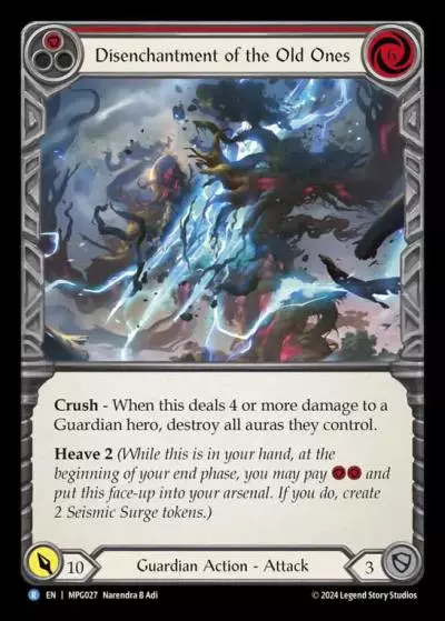 Disenchantment of the Old Ones RED MPG027 - Mastery Pack Guardian - Flesh and blood card