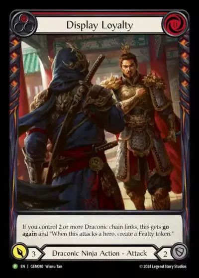 Display Loyalty RED GEM010 - GEM - Pack 1 - Flesh and blood card