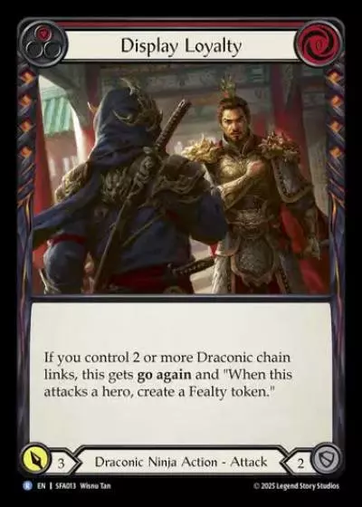Display Loyalty SFA013 - Silver Age Chapter 2 - Fai - Flesh and blood card