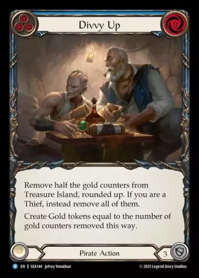 Divvy Up BLUE SEA144 - High Seas - Flesh and blood card